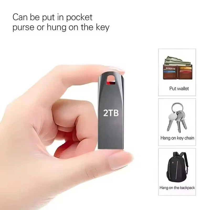 Flash Drive Xiaomi 2TB USB 3.0 Metal  High Speed Pendrive