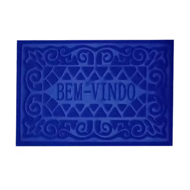 Tapete Capacho de Porta Entrada BEM VINDO 37X57CM (010)