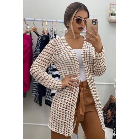 Cardigan Tricot Fábrica Própria Trico (ELOA)
