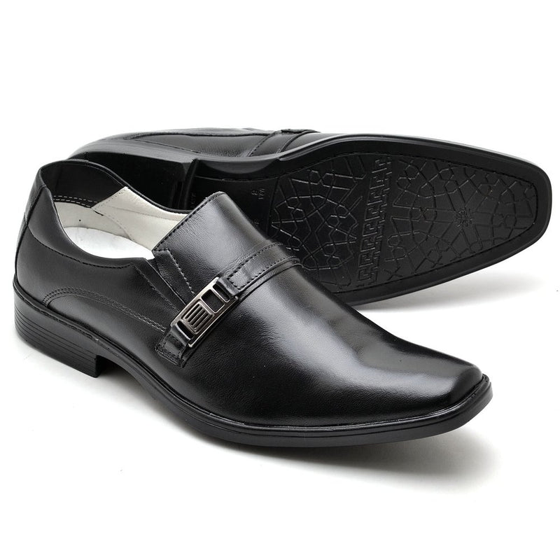 Sapato Conforto Couro Masculino  012 (RT0012MSTPTO)