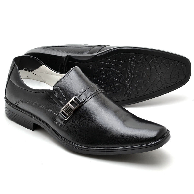 Sapato Conforto Couro Masculino  012 (RT0012MSTPTO)