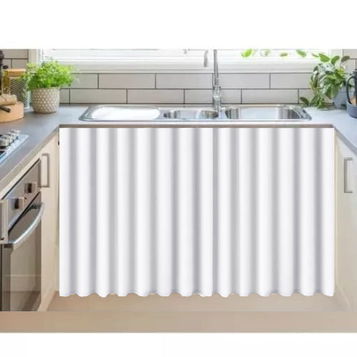 Cortina de Pia Cozinha 100% POLIÉSTER Tecido Antimofo (CPC17)