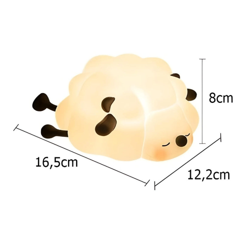 Luminária Infantil Abajur LED Siliconado Ovelha AKL-L005 (LUMINAKLL005)