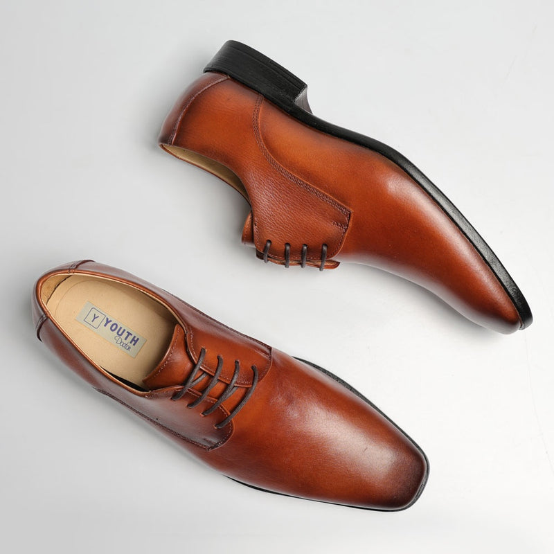 Sapato Social Oxford Cromo Argentino Caramelo (YTH756CRMCML)