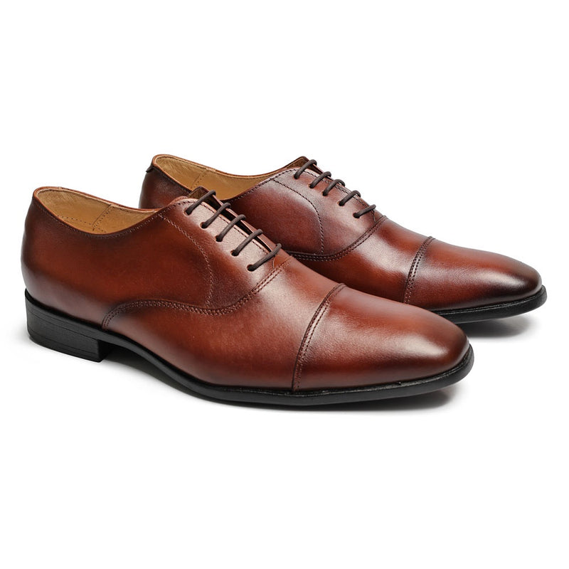 Sapato Social Oxford Cromo Argentino Caramelo Caramelo (Y19031CRMCML)