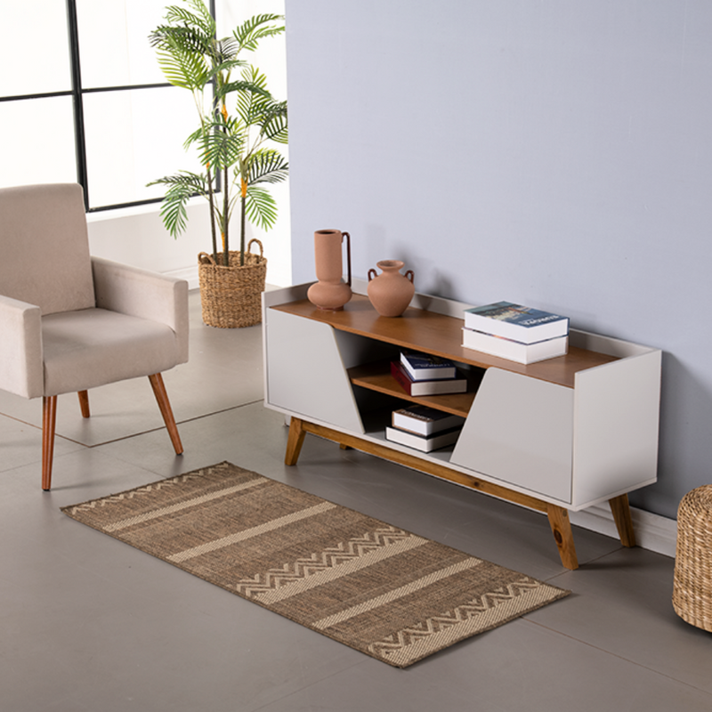Tapete Passadeira Sisal Lancer 1 Peça 5,00m x 66cm 87% Polipropileno / 13% Poli
